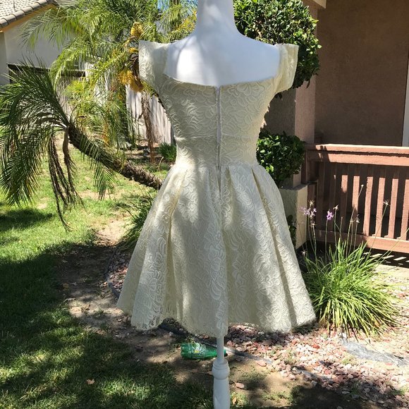 Off White Fancy Dress - Picture 3 of 3